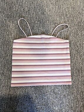 American Eagle Striped Crop Top